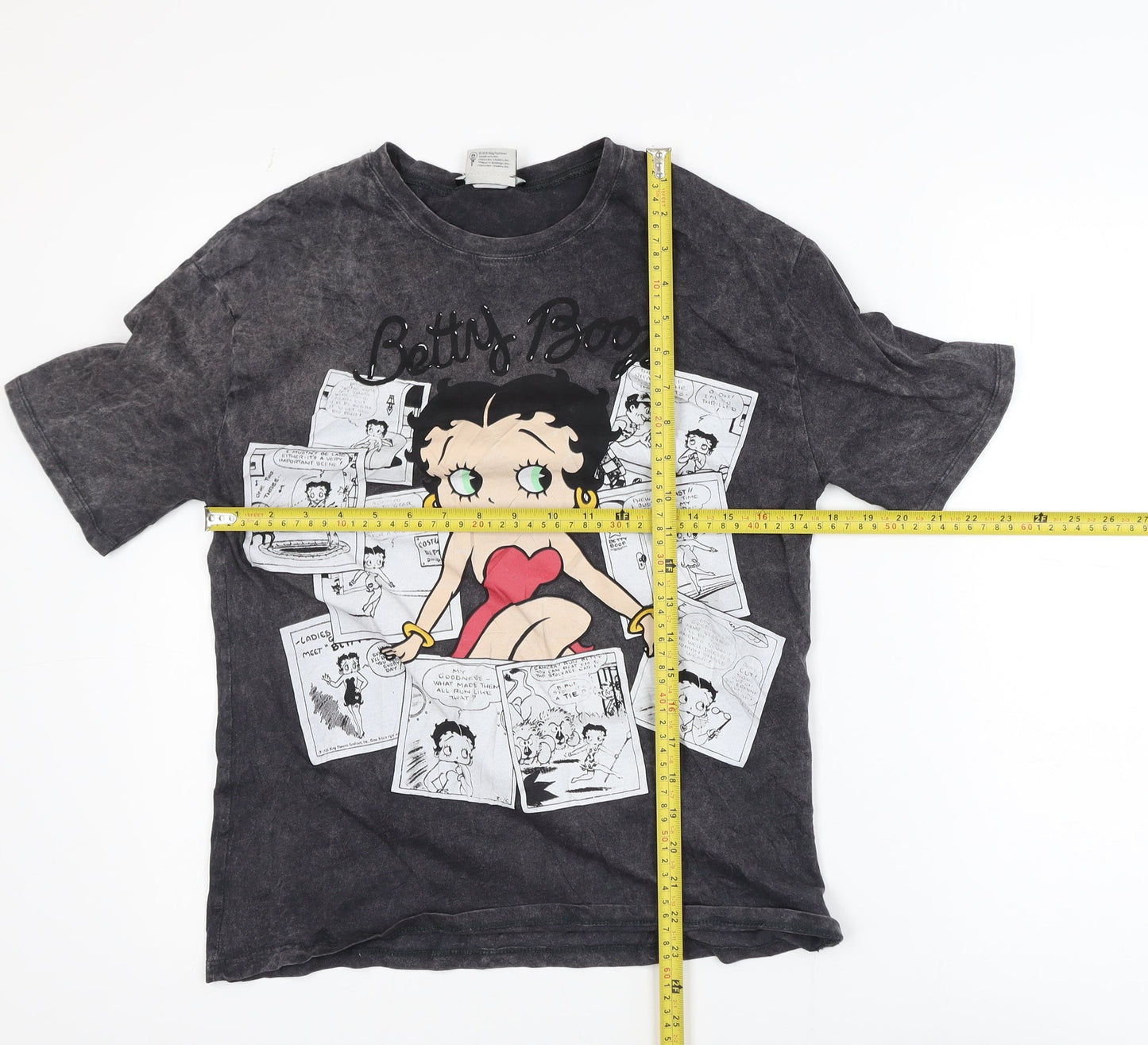 ZARA Women’s Black Betty Boop Graphic T-Shirt Size S