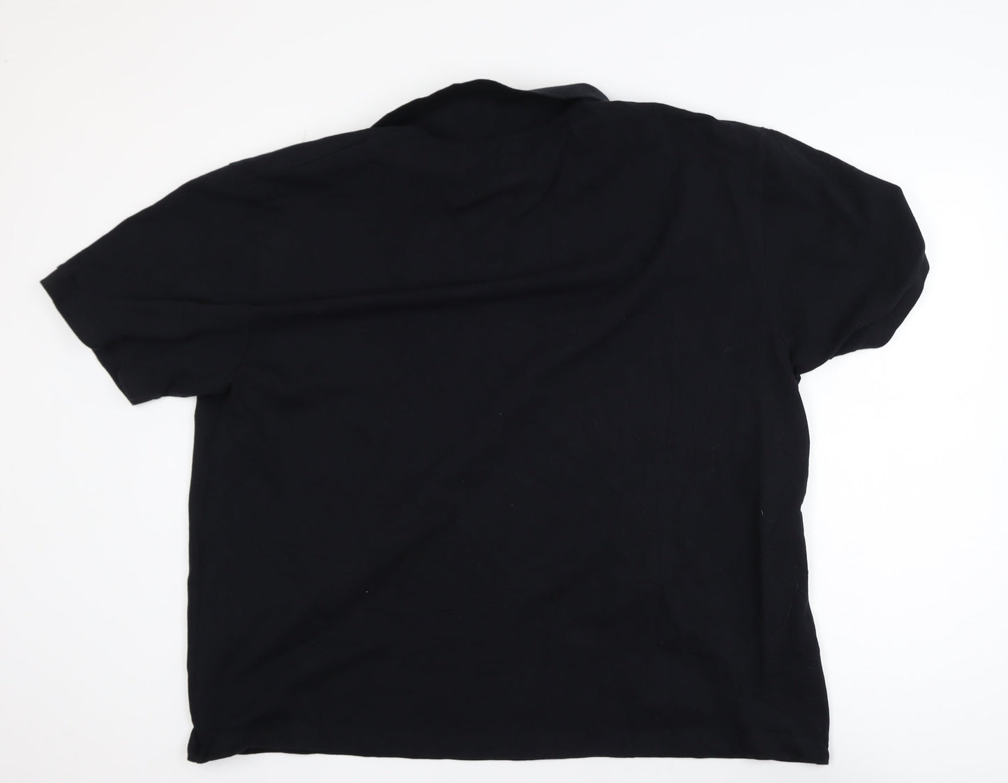 Easy Men’s Black 2XL Cotton Short Sleeve Polo Shirt