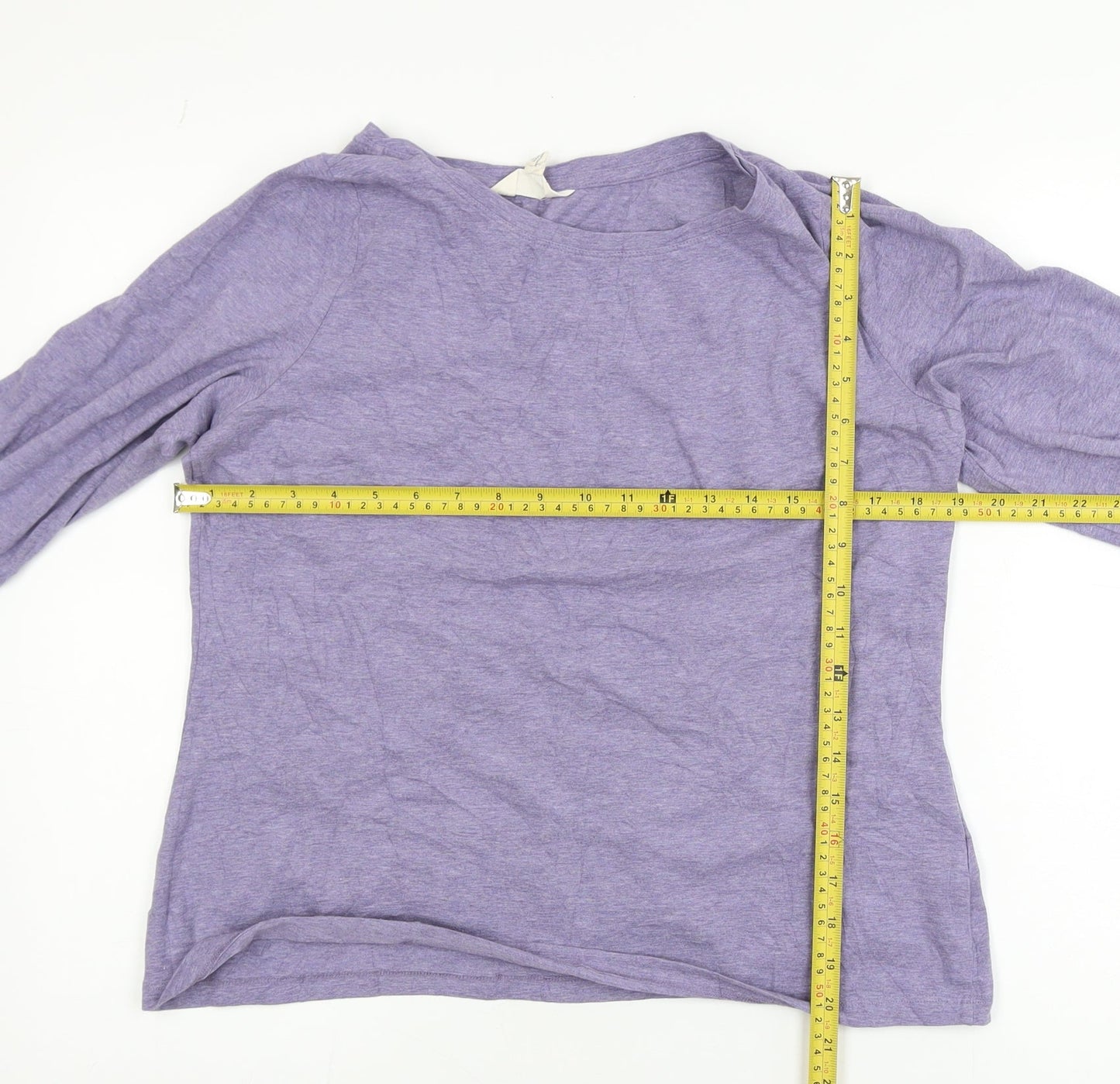 Seasalt Cornwall Women’s Purple Organic Cotton Long Sleeve T-Shirt UK 14