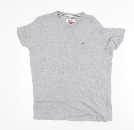 Hilfiger Denim Men's Grey Crew Neck Short Sleeve T-Shirt M