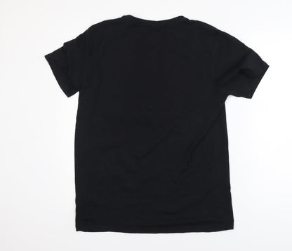 Fjallraven Men's Black Regular Fit Short Sleeve Crew Neck T-Shirt M
