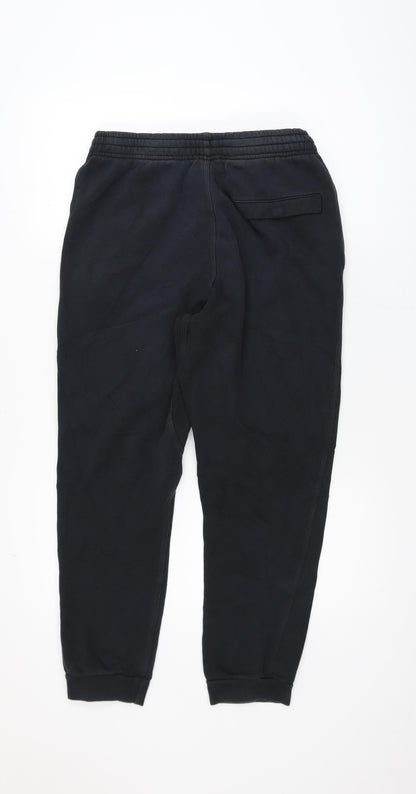 Nike Men's Black Jogger Trousers M Regular Fit Elastic Waist