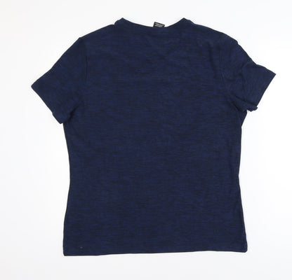 Industry Men's Blue Slim Fit Short Sleeve Crew Neck T-Shirt Size S