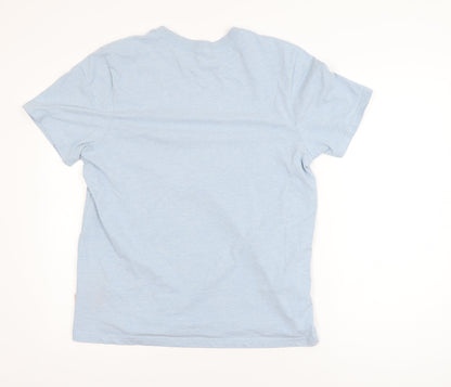 SoulCal & Co Men's Blue Graphic Crew Neck T-Shirt Size M Cotton Blend