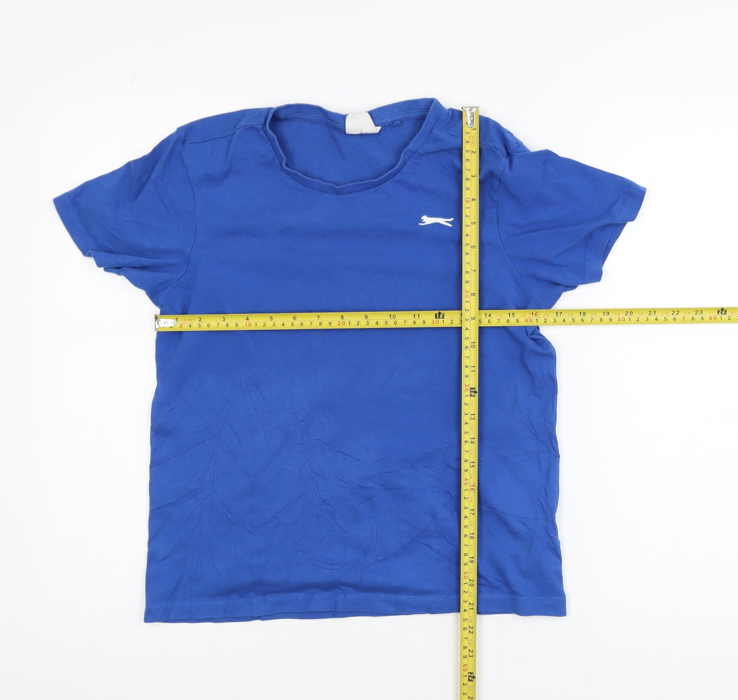 Slazenger Blue Cotton Crew Neck Short Sleeve T-Shirt 13 Yrs Teens