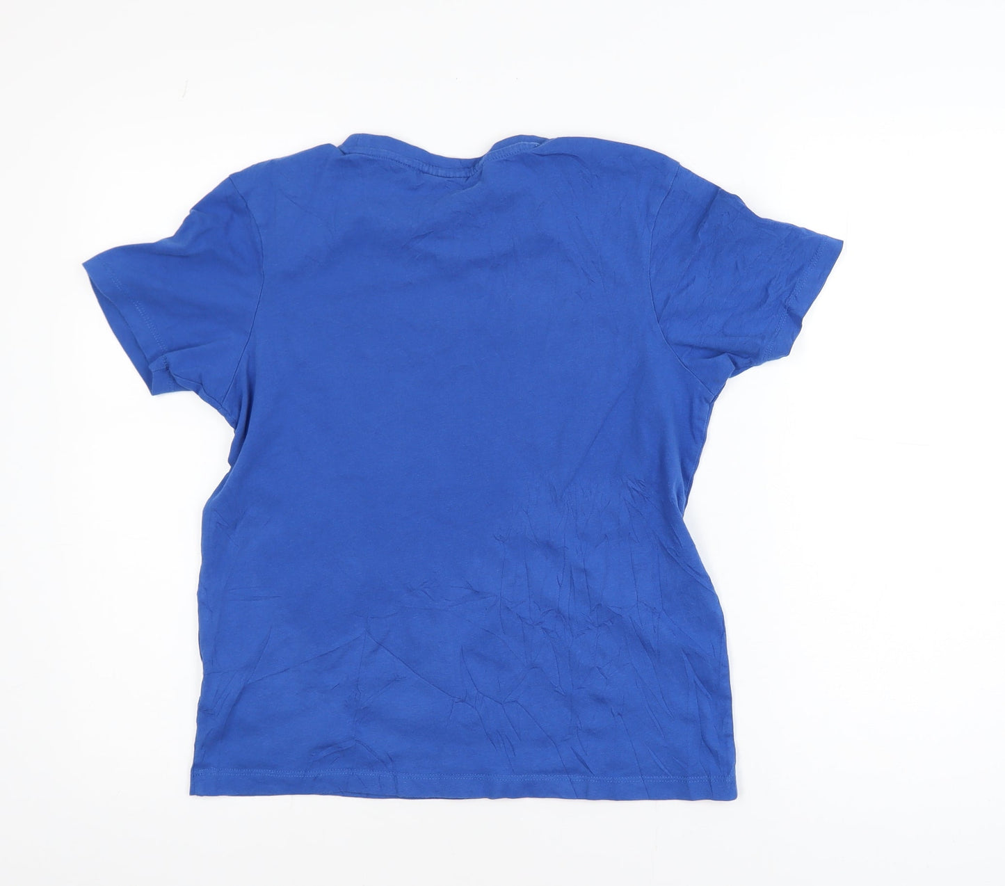 Slazenger Blue Cotton Crew Neck Short Sleeve T-Shirt 13 Yrs Teens