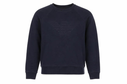 Emporio Armani Men's Blue Crew Neck Pullover Sweatshirt M