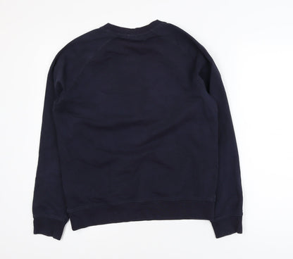 Emporio Armani Men's Blue Crew Neck Pullover Sweatshirt M