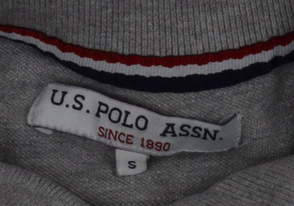 U.S. Polo Assn. Men's Grey Short Sleeve Cotton Polo Shirt Size S
