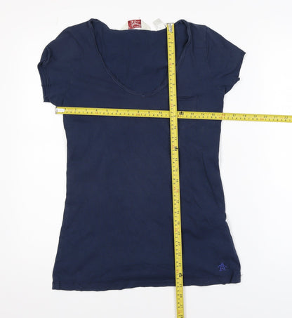 Penguin Women's Blue Cotton Short Sleeve T-Shirt Size S