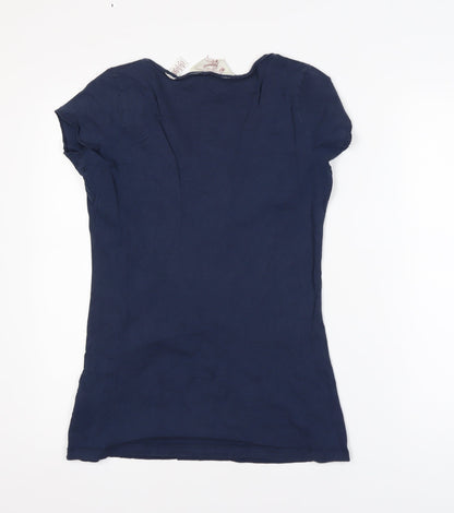 Penguin Women's Blue Cotton Short Sleeve T-Shirt Size S