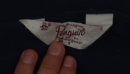 Penguin Women's Blue Cotton Short Sleeve T-Shirt Size S
