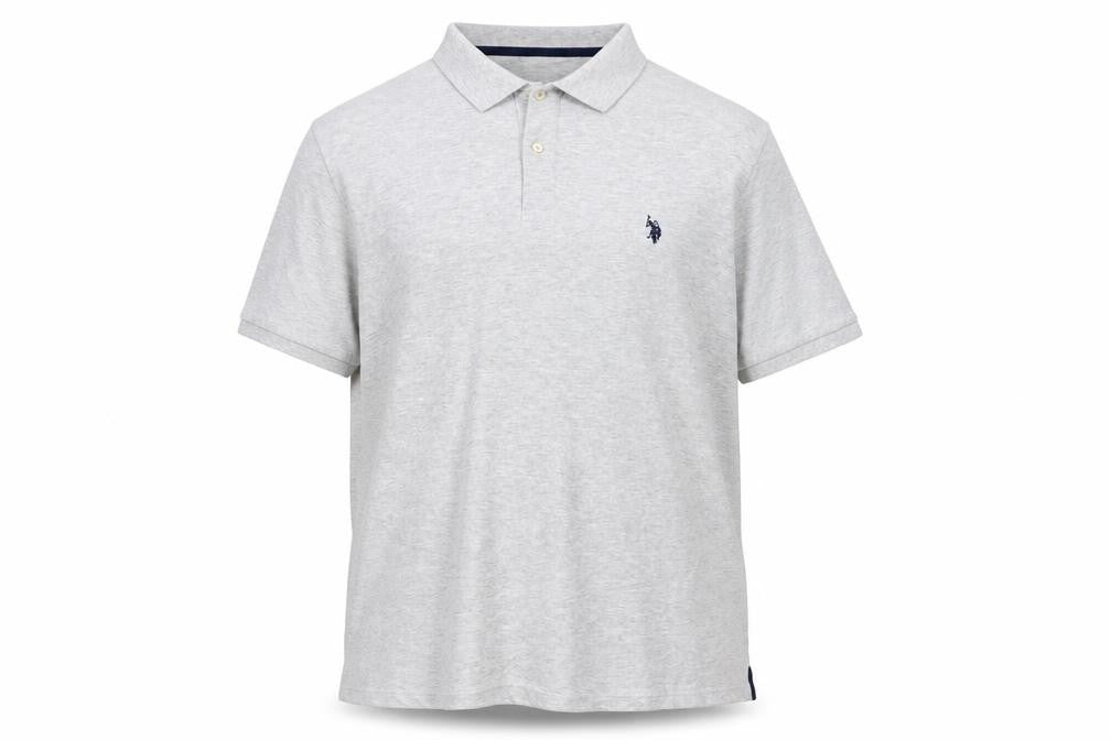U.S. Polo Assn. Mens Grey XXL Classic Fit Cotton Polo Shirt