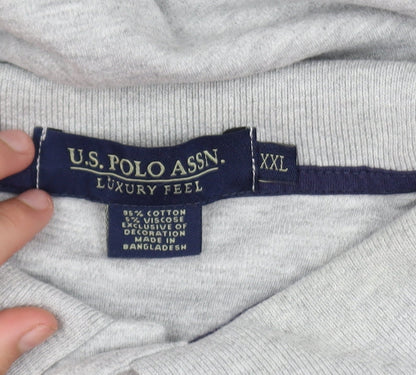 U.S. Polo Assn. Mens Grey XXL Classic Fit Cotton Polo Shirt
