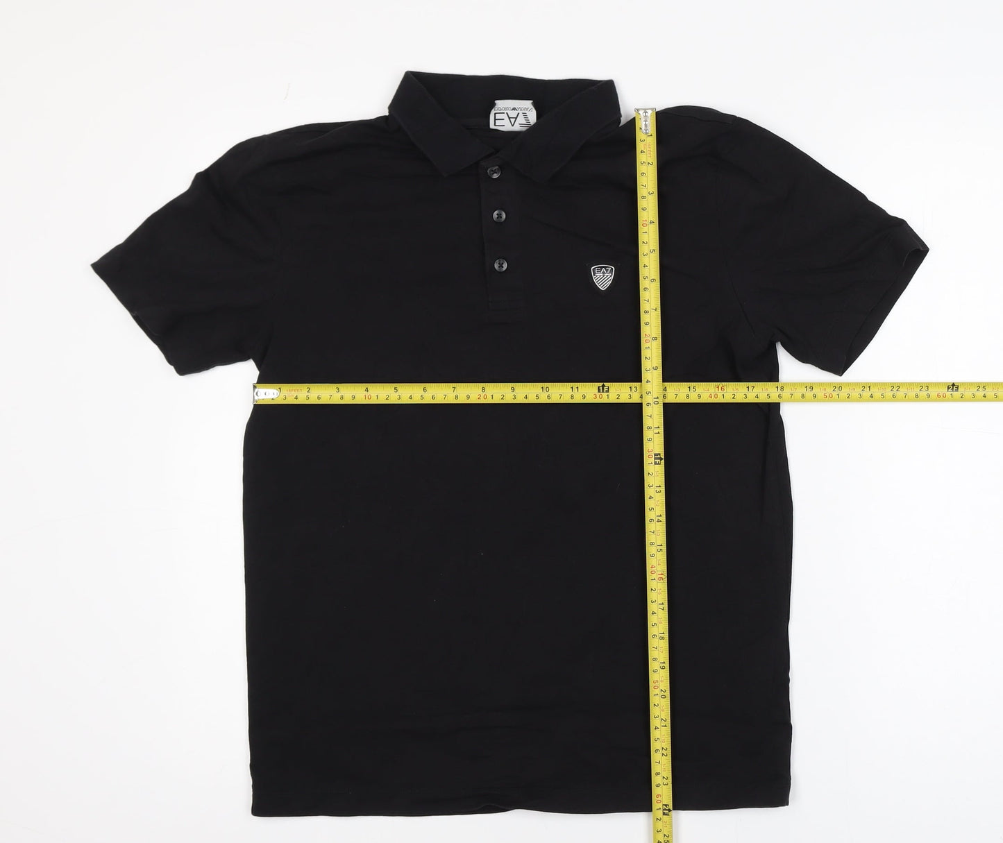 Emporio Armani EA7 Men's Black Polo Shirt M Regular Fit