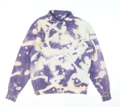 Champion Men’s Multicoloured Henley Sweatshirt Medium