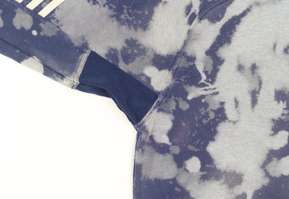 Adidas Men's Blue Bleached Graphic Pullover Sweatshirt M