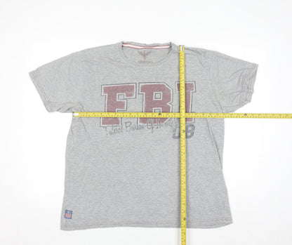 America's Legacy Men's Grey FBI Graphic T-Shirt Size XL