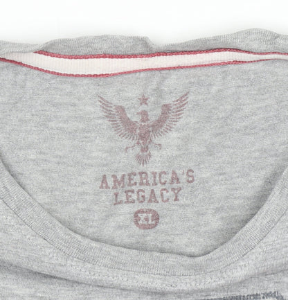 America's Legacy Men's Grey FBI Graphic T-Shirt Size XL