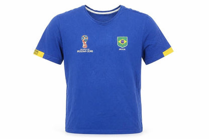 FIFA World Cup Russia 2018 Brazil Blue Men's Small Short Sleeve T-Shirt