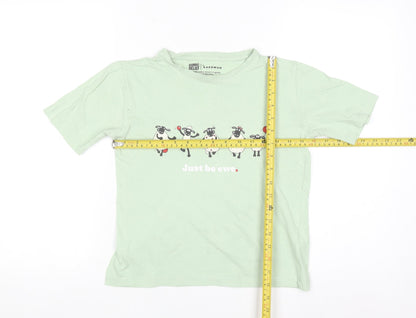 Comic Relief Boys Green Shaun the Sheep 9-10 Years Cotton T-Shirt