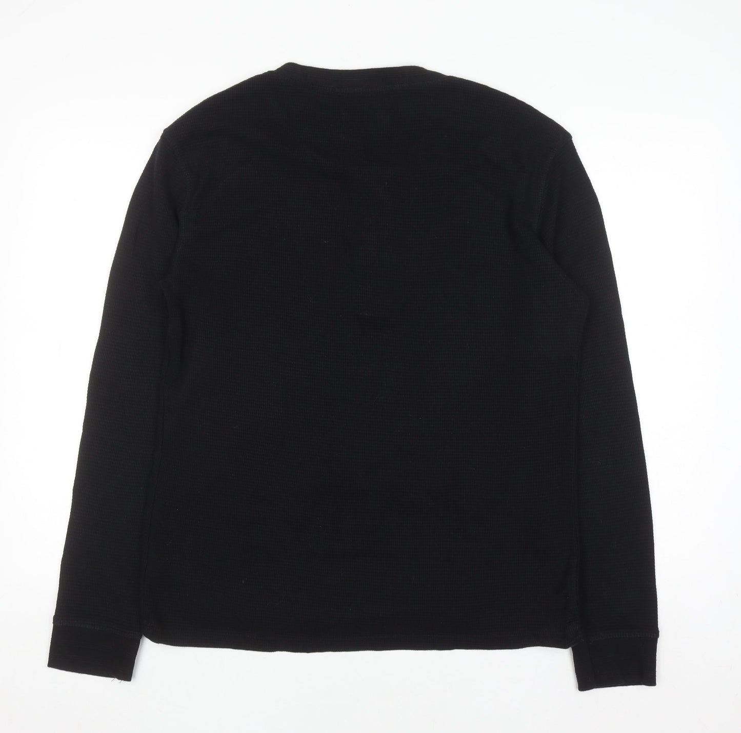 Casual Friday by Blend Men's Black Henley Long Sleeve Jumper M