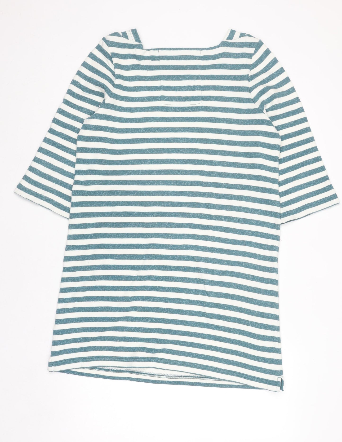 Seasalt Cornwall Women’s Blue Striped Shift Dress Size 12 Cotton