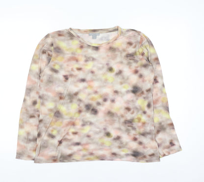 COS Womens Multicoloured Long Sleeve Cotton Jersey Top Size 12
