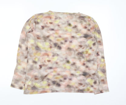 COS Womens Multicoloured Long Sleeve Cotton Jersey Top Size 12