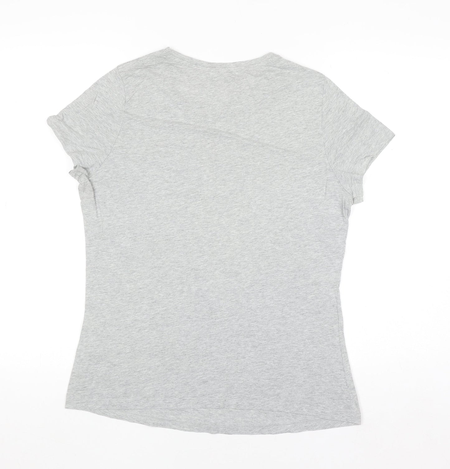 Rocha John Rocha Women’s Grey Cotton Short Sleeve T-Shirt Size 14