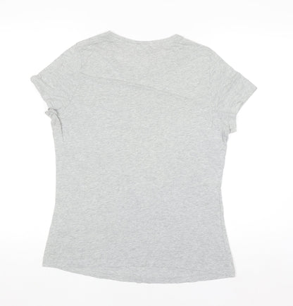 Rocha John Rocha Women’s Grey Cotton Short Sleeve T-Shirt Size 14