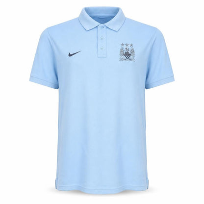 Nike Men’s Blue Football Polo Shirt L Manchester City