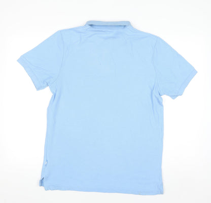 Nike Men’s Blue Football Polo Shirt L Manchester City