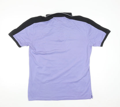 Calvin Klein Golf Men's Purple Black Polo Shirt Size M