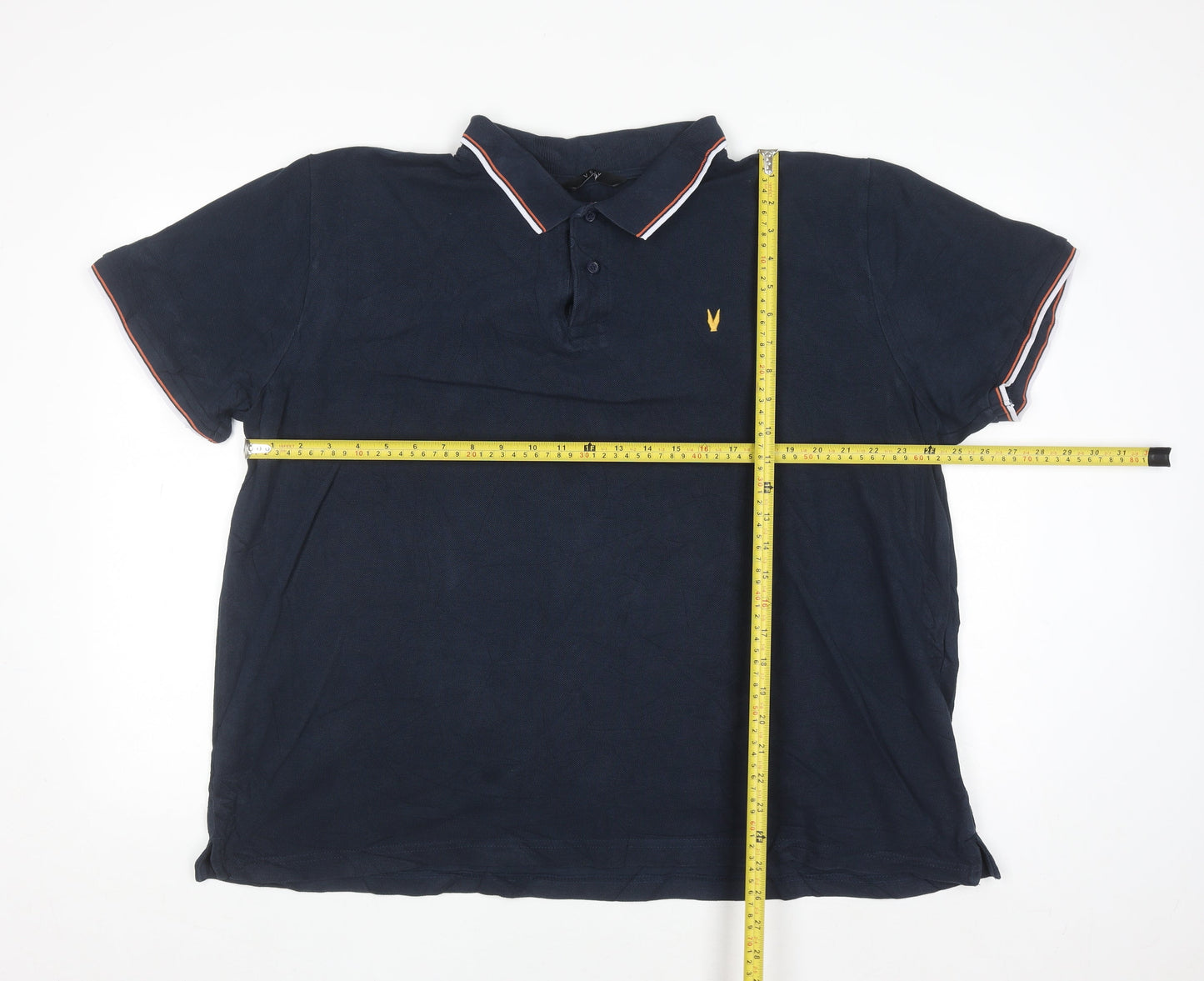 Very Man Navy Blue 3XL Men's Cotton Short Sleeve Polo Shirt