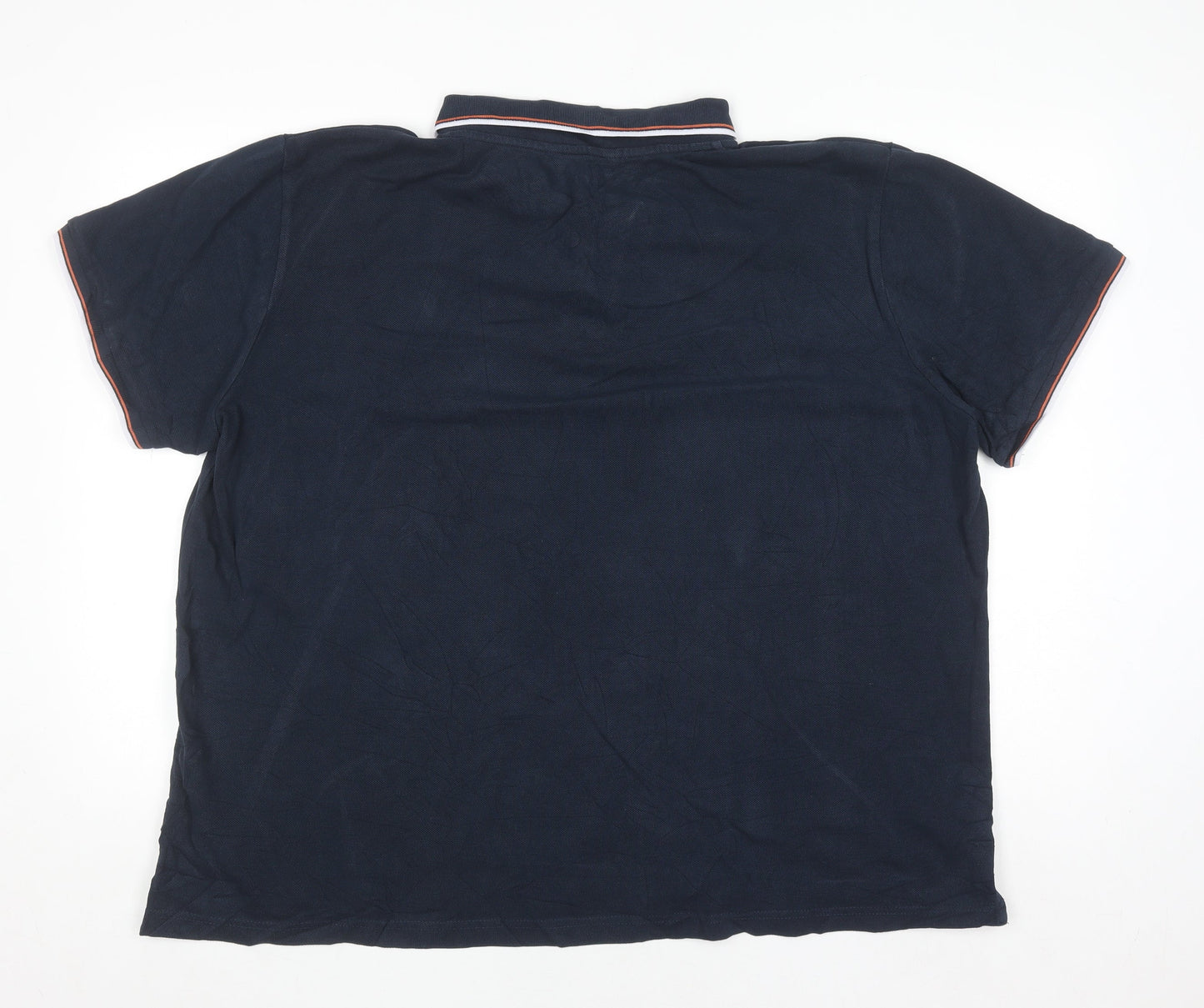 Very Man Navy Blue 3XL Men's Cotton Short Sleeve Polo Shirt