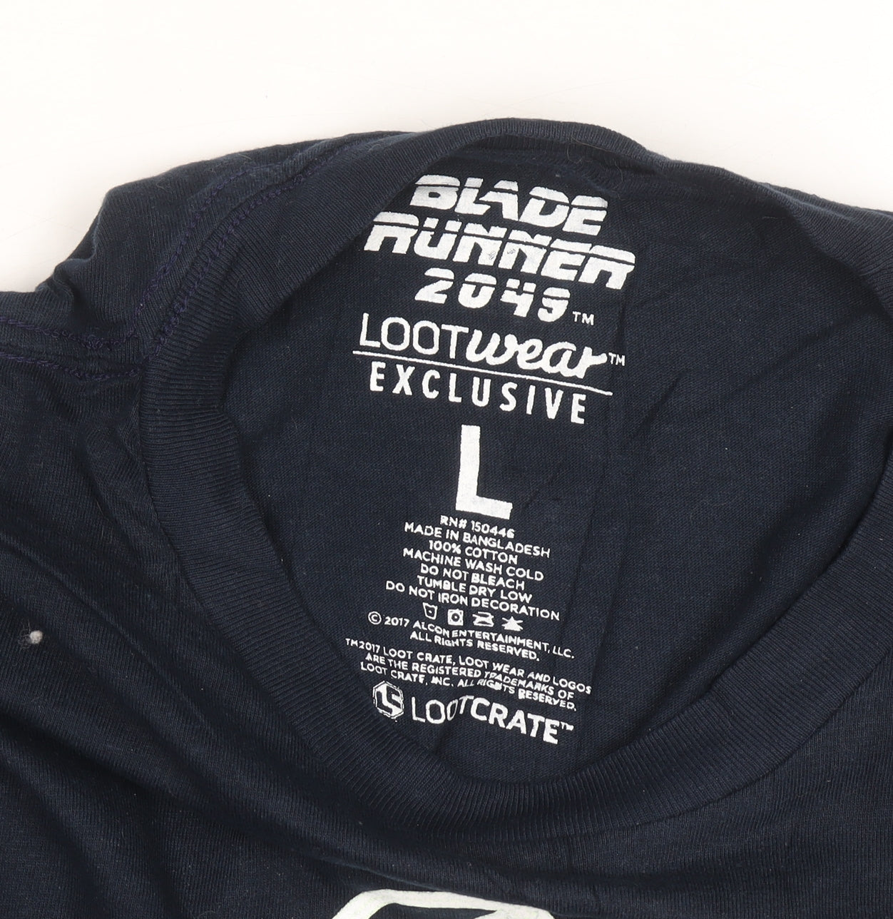 Lootwear Blade Runner 2049 Wallace Corporation Navy Men's L Graphic T-Shirt
