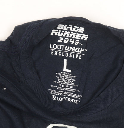 Lootwear Blade Runner 2049 Wallace Corporation Navy Men's L Graphic T-Shirt