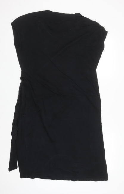 Serra Womens Black T-Shirt Dress Size 16 Cotton Casual