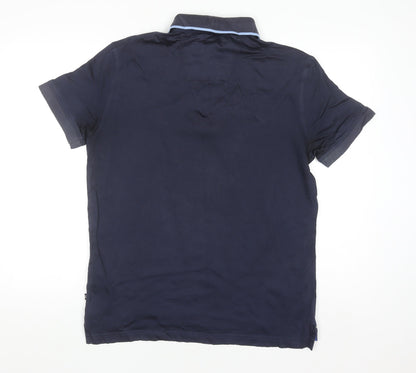 Nautica Men's Blue Slim Fit Cotton Polo Shirt Size M