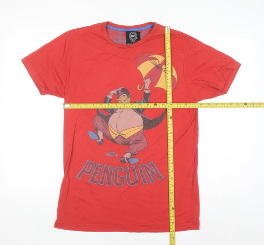 DC Comics Originals Men’s Red The Penguin Graphic T-Shirt Medium