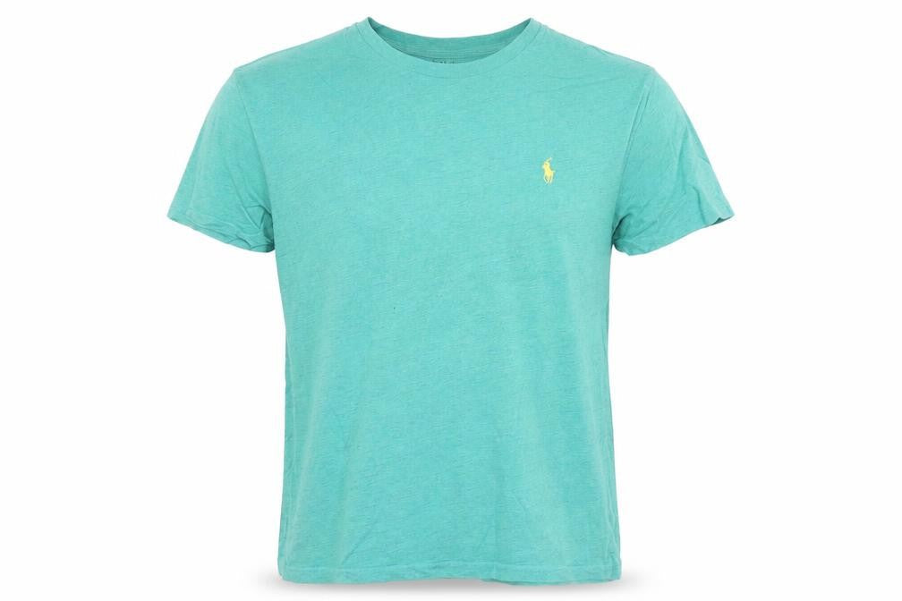Ralph Lauren Men's Green Short Sleeve Cotton Crew Neck T-Shirt Size S