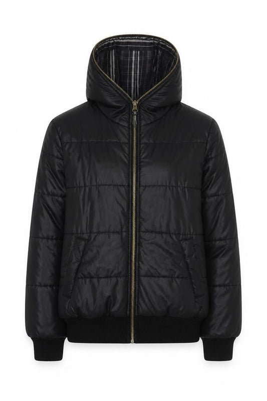 Hang Ten Casual Women's Black L Hooded Puffer Jacket