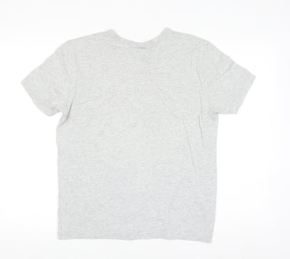 Champion Men's Grey XS Crew Neck Sports Logo T-Shirt