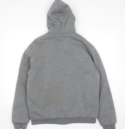 J.J. Willis Men's Grey Full Zip Fleece Lined Hoodie Size L