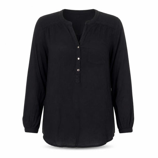 Dorothy Perkins Women's Black Viscose Tunic Blouse Size 10