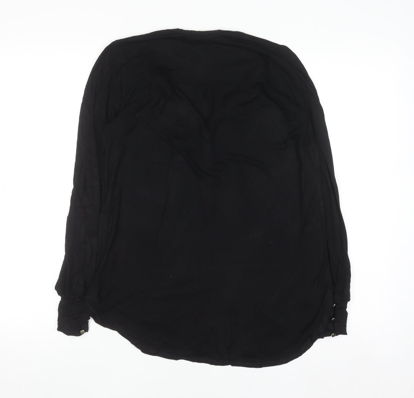 Dorothy Perkins Women's Black Viscose Tunic Blouse Size 10