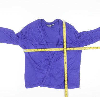 BHS Women’s Royal Blue Viscose Long Sleeve Cardigan Size 12