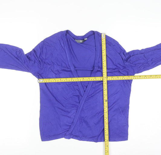 BHS Women’s Royal Blue Viscose Long Sleeve Cardigan Size 12