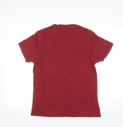 Dickies Men's Red XS Crew Neck Cotton Short Sleeve T-Shirt